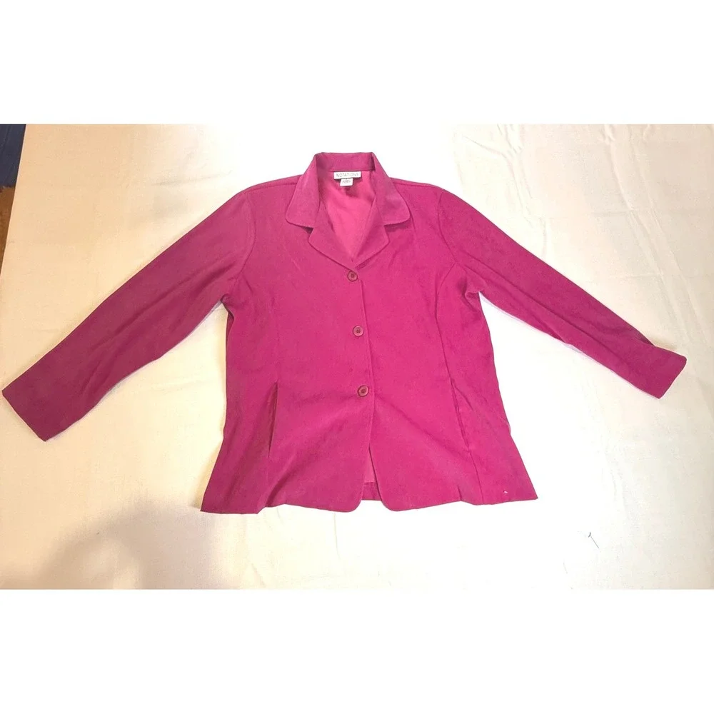 Vintage‎ Notations Pink Blazer Jacket Large Y2K Careercore